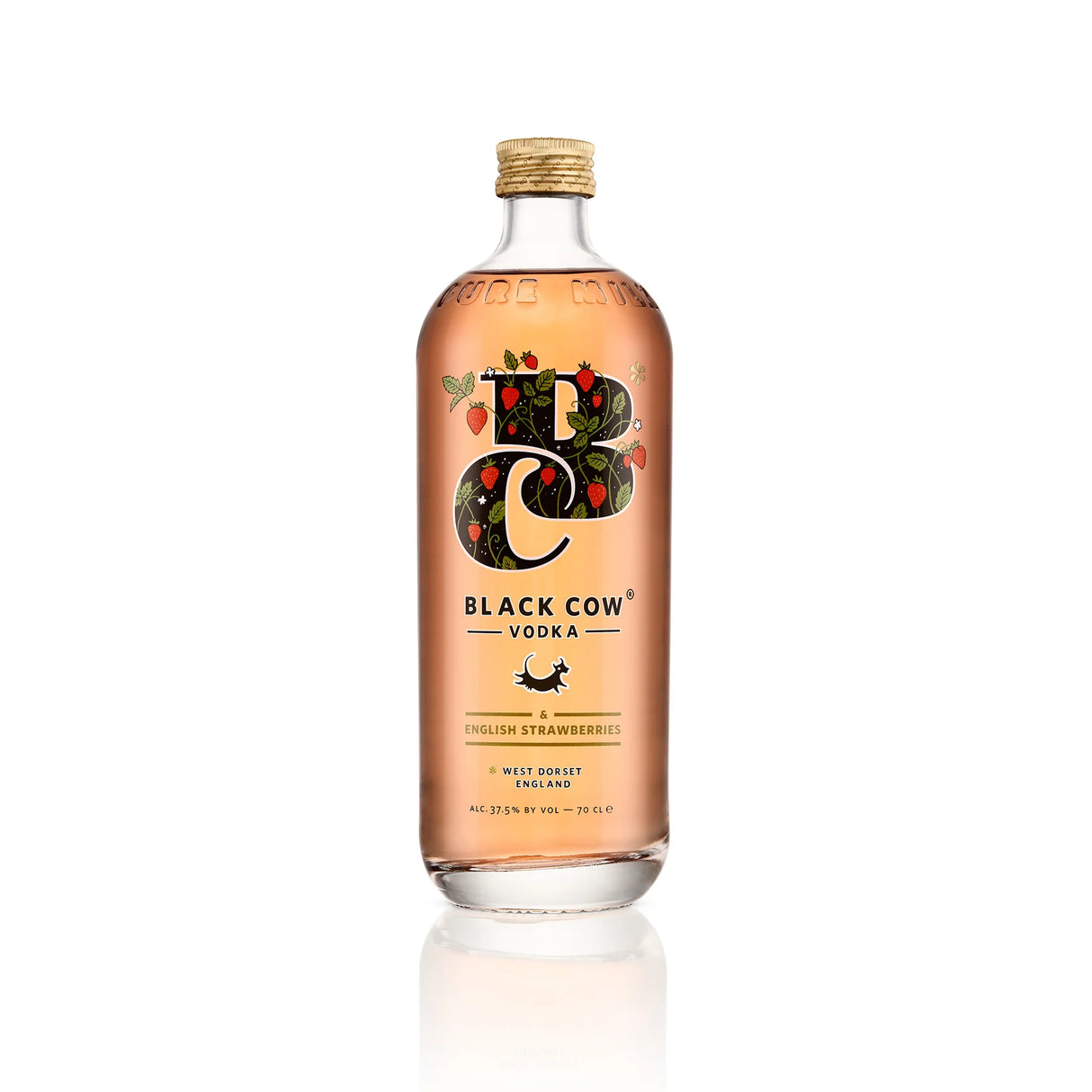 Black Cow Vodka & English Strawberries Vodka | 700ML at CaskCartel.com