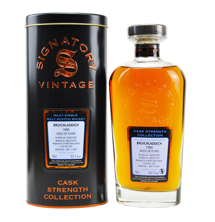 Bruichladdich 1990 28 Year Old Cask Strength Collection Islay Single Malt Scotch Whisky | 700ML