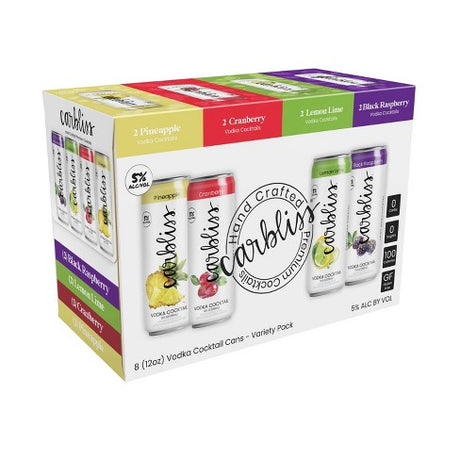 Cóctel variado de vodka Carbliss | 8x355ML