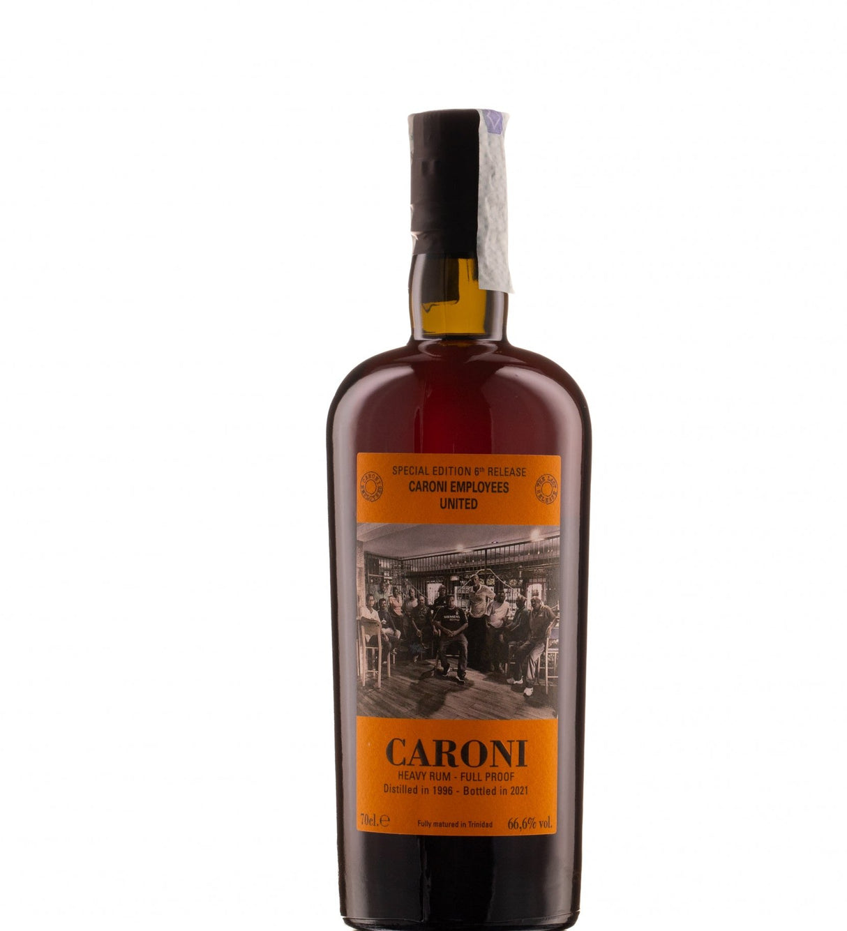 Caroni 1996 Velier Full Proof Heavy Employees United | 700ML at CaskCartel.com