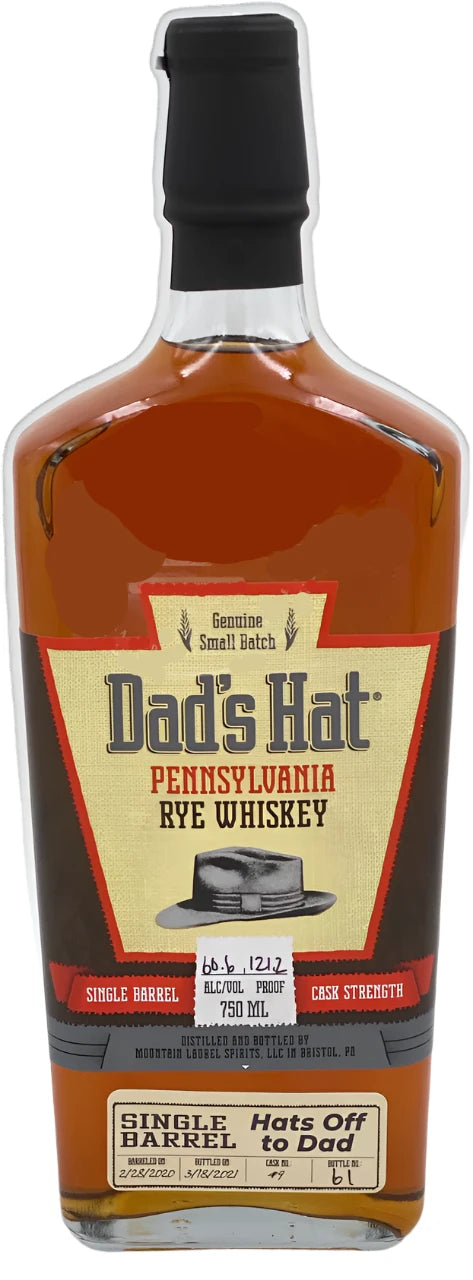Dad's Hat Pennsylvania Single Barrel Rye 121.2 Proof Whiskey at CaskCartel.com