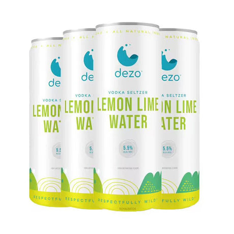Dezo Spiked Lemon-Lime Water Vodka Seltzer Cocktail | 4x355ML at CaskCartel.com