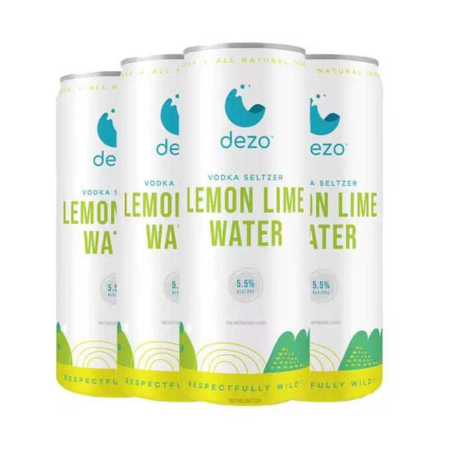 Dezo Spiked Lemon-Lime Water Vodka Seltzer Cocktail | 4x355ML at CaskCartel.com