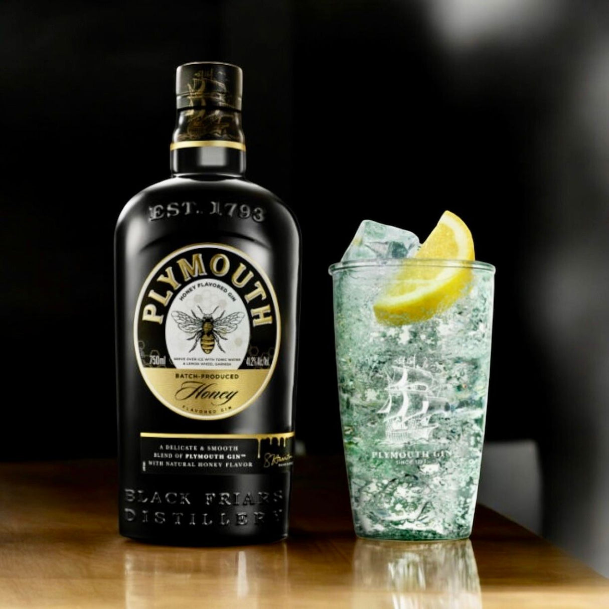 Plymouth Black Bee Honey Gin at CaskCartel.com