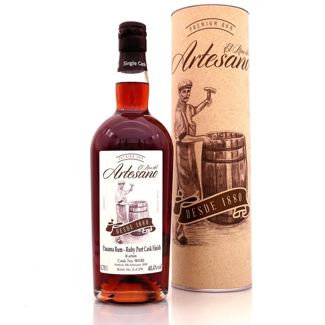 El Ron del Artesano 8 Year Old - Ruby Port Finish | 700ML at CaskCartel.com