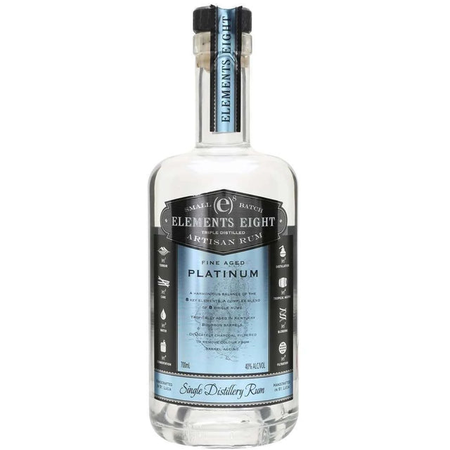 Elements 8 Platinum St Lucian Rum | 700ML at CaskCartel.com