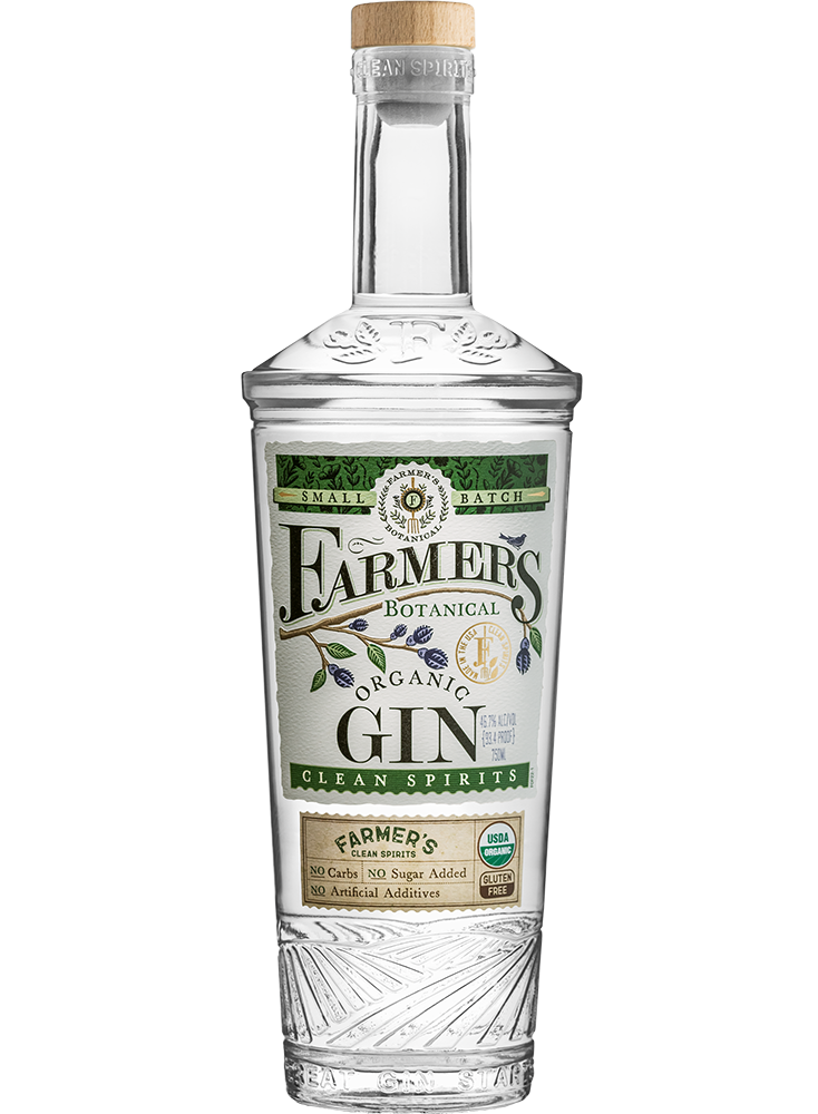 Ginebra orgánica de lotes pequeños de Farmer's Botanical