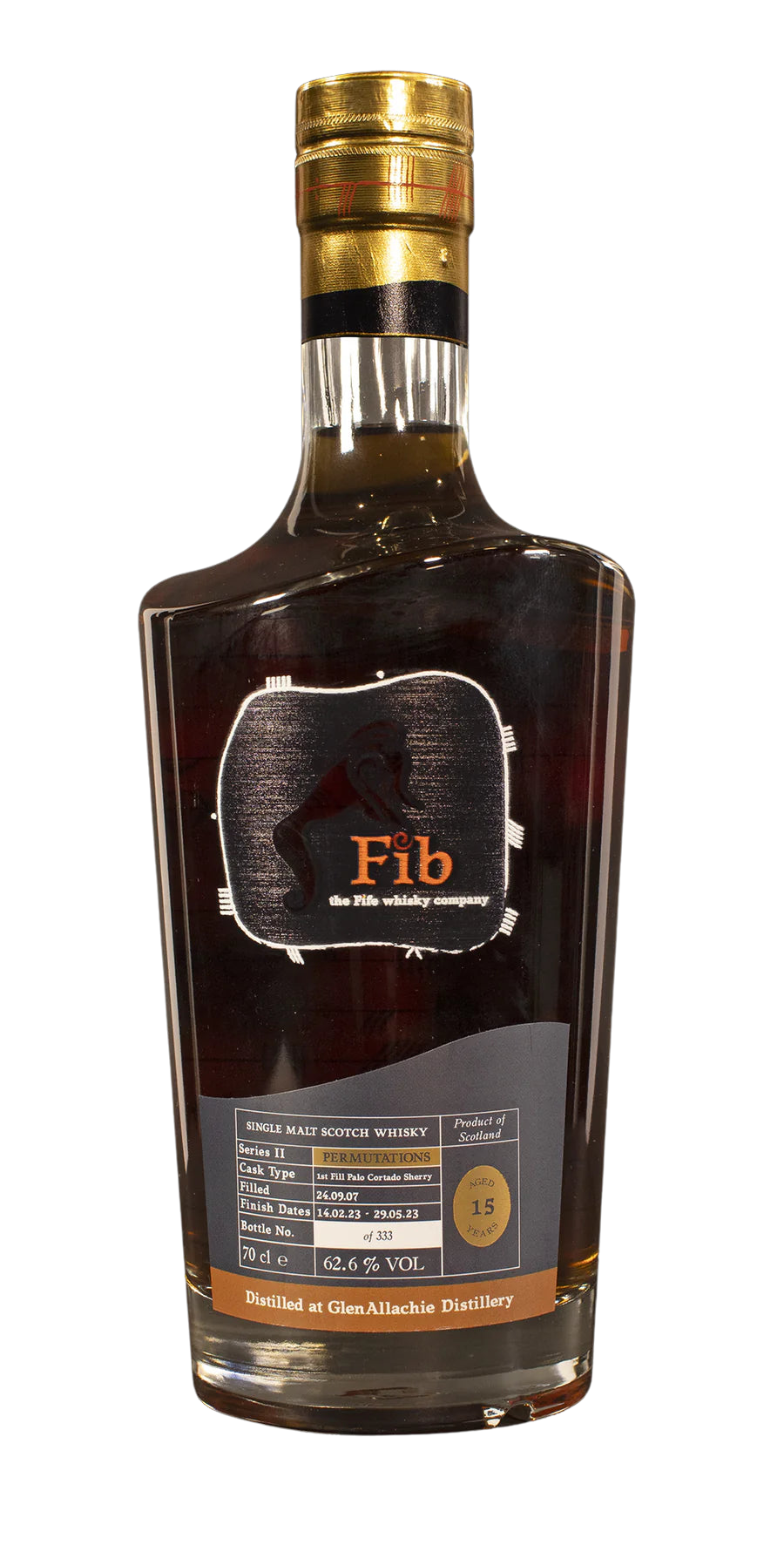 Fib Whisky Co. Glenallachie 15 Year Old Palo Cortado Sherry Finish Permutations Series II Single Malt Scotch Whisky  700ML at CaskCartel.com