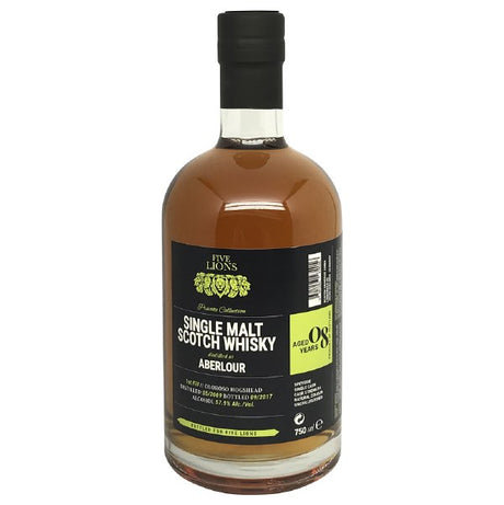 Five Lions –Aberlour 8-Year-Old, First-Fill Oloroso Sherry Scotch Whisky at CaskCartel.com