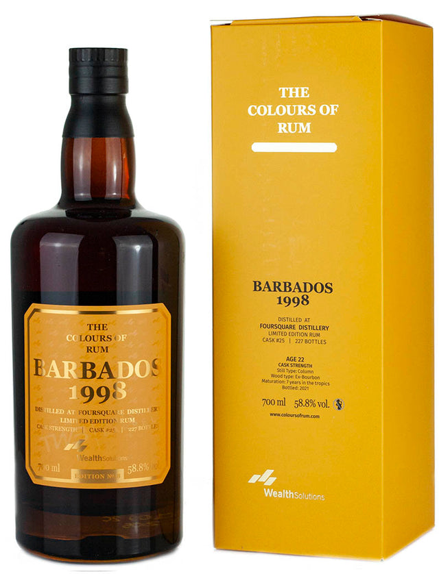 Foursquare Barbados 1998, 22 Year Old The Colours Of Limited Edition No. 8 Rum | 700ML at CaskCartel.com