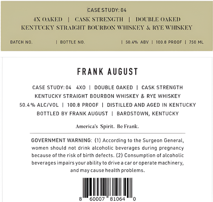 Frank August Case Study #04 at CaskCartel.com