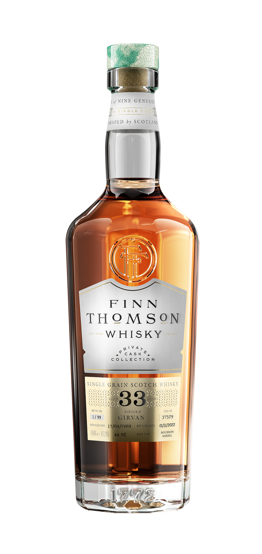 Girvan 1989 (Finn Thomson) Private Cask Collection (33 Year Old) Single Grain Whisky | 700ML at CaskCartel.com
