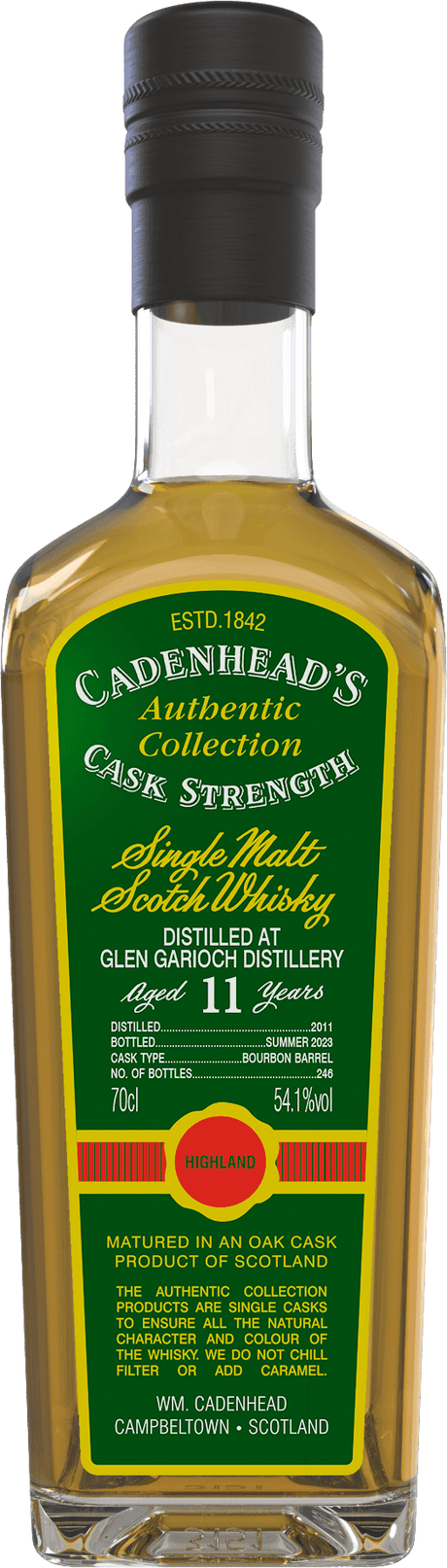 Glen Garioch 2011 (Cadenhead's) 11 Year Old Authentic Collection Scotch Whisky | 700ML at CaskCartel.com
