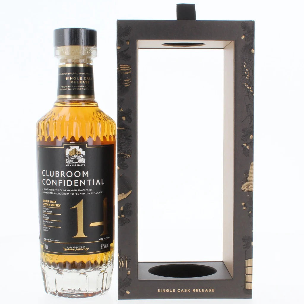 Glen Moray 2007 (Wemyss Malts) Clubroom Confidential (14 Year Old) Single Malt Scotch Whisky | 700ML