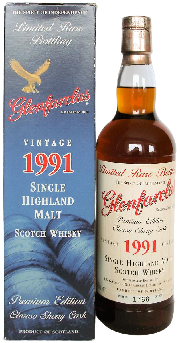 Glenfarclas | Vintage 1991 The Spirit of Independence | Oloroso Sherry Cask Scotch Whisky | Limited Edition | 700ML at CaskCartel.com