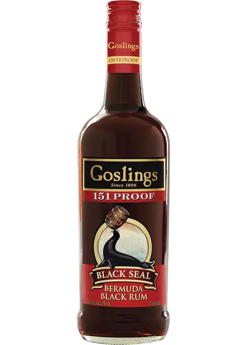 Gosling's Black Seal 151 Proof Dark Rum | 700ML at CaskCartel.com