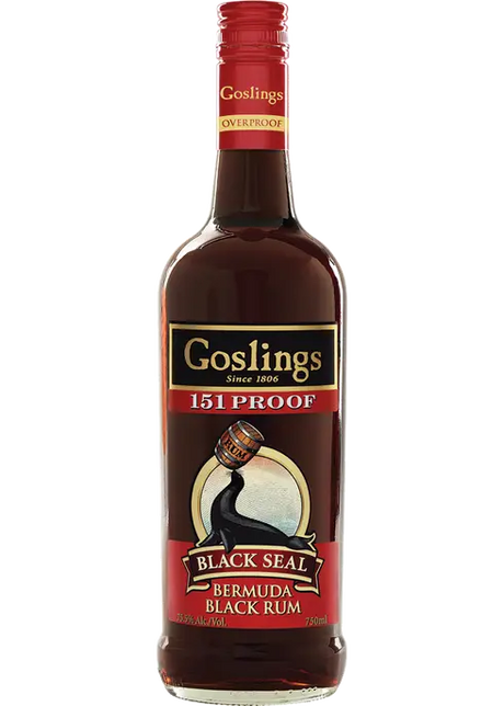 Gosling's Black Seal 151 Proof Dark Rum | 700ML at CaskCartel.com