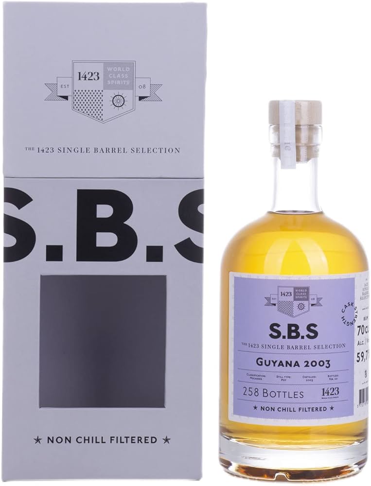 Guyana 2003 - 1423 Single Barrel Selection Rum | 700ML at CaskCartel.com