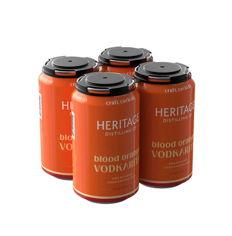 Heritage Distilling Blood Orange Vodkarita | (4)*355ML at CaskCartel.com