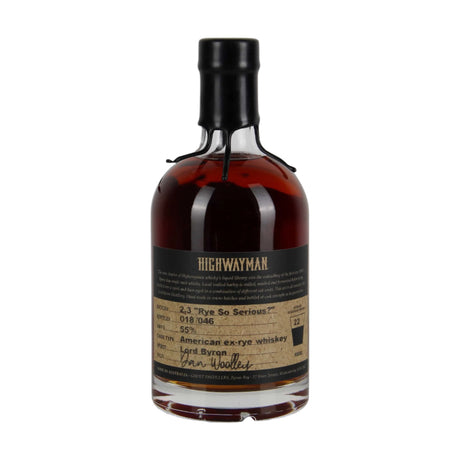 Highwayman Rye So Serious Single Malt Whisky | 500ML at CaskCartel.com