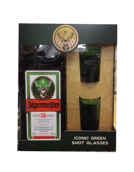 Jagermeister W/2 Iconic Green Shot Glass Liqueur at CaskCartel.com