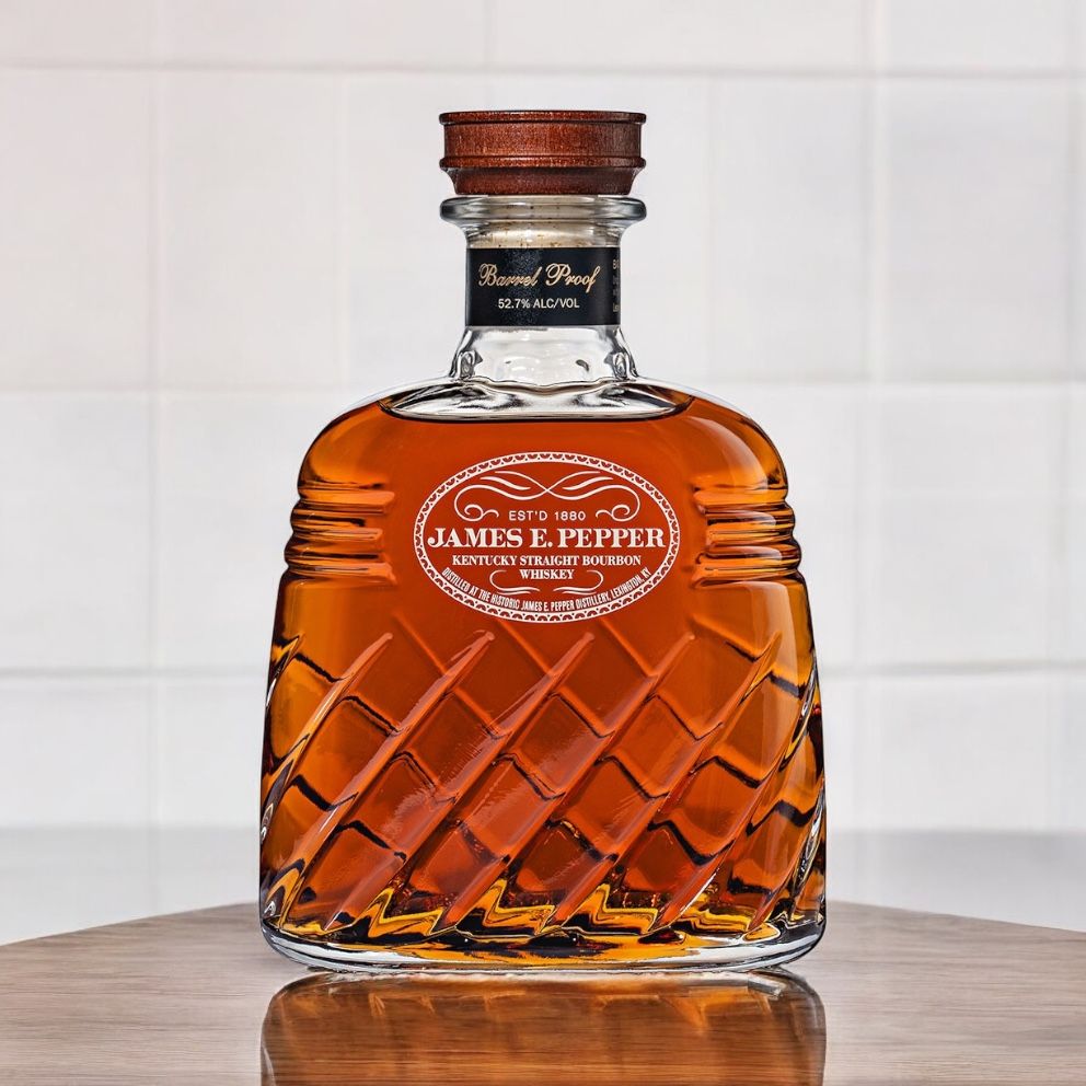 James E. Pepper | 5 Year Old | Decanter Barrel Proof Bourbon Whiskey at CaskCartel.com 2