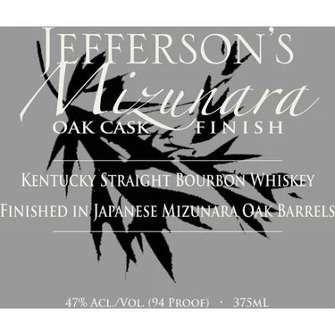 Jefferson's Mizunara Oak Cask Finish Straight Bourbon Whiskey - CaskCartel.com