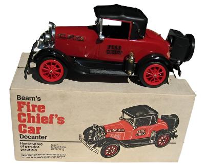 Jim Beam Straight Bourbon, 1928 Ford Fire Chief Car Decanter Whiskey at CaskCartel.com