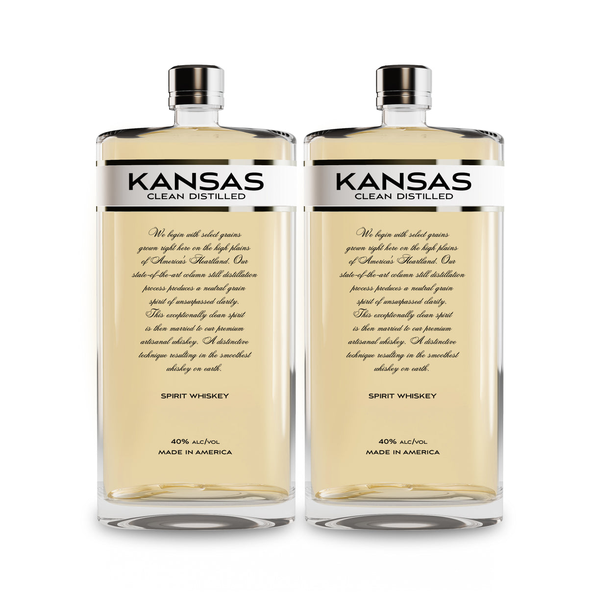 Kansas Clean Distilled Whiskey | (2) Bottle Bundle at CaskCartel.com