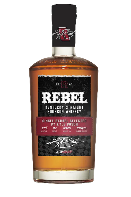 Kyle Busch | Rebel Single Barrel Straight Bourbon Whiskey at CaskCartel.com