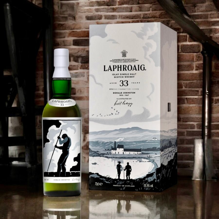 Laphroaig 33 Year Old Strong Characters Donald Johnston Single Malt Scotch Whisky | 700ML at CaskCartel.com 2
