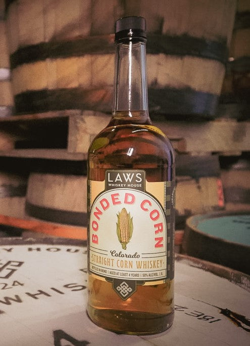 Laws Bonded Straight Corn Whisky
