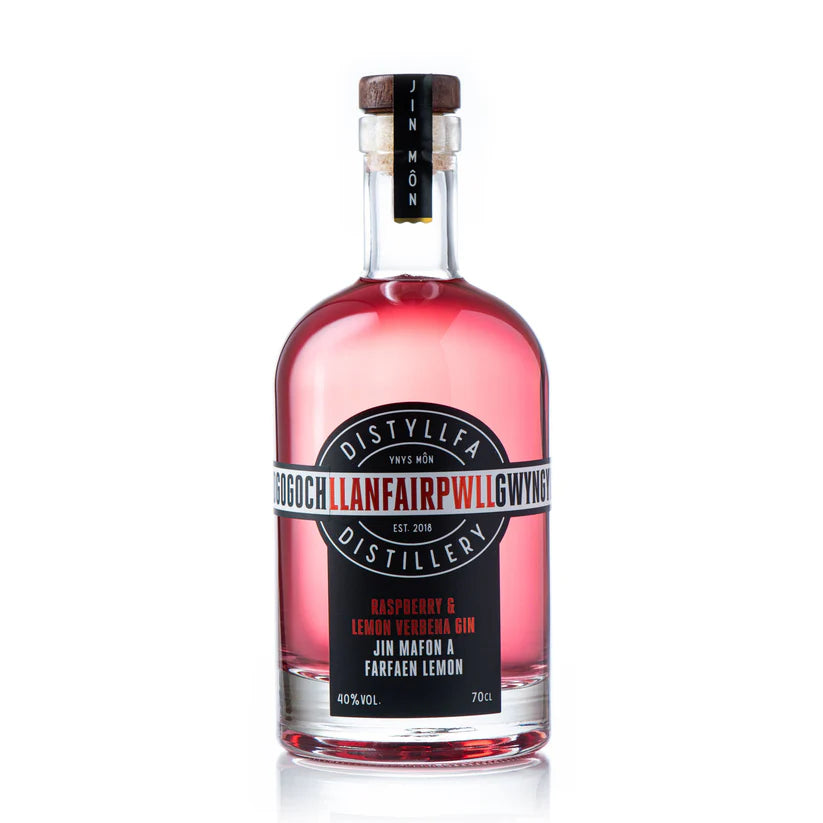 Llanfairpwll Distillery Raspberry & Lemon Verbena Gin | 500ML at CaskCartel.com