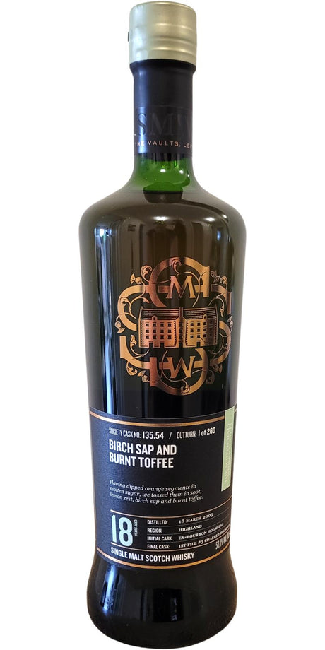 Loch Lomond 2005 SMWS Cask No. 135.54 (18 Year Old) Single Malt Scotch Whisky | 700ML at CaskCartel.com