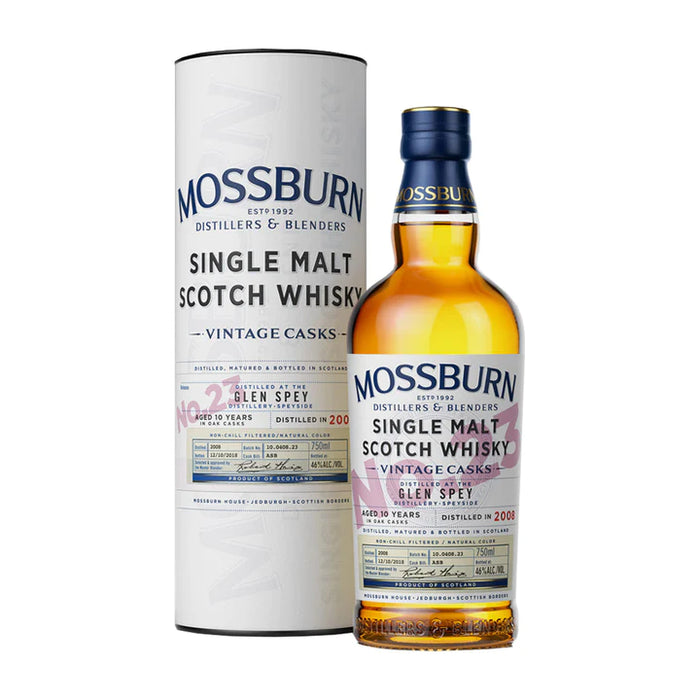 Mossburn Vintage Casks No. 23 10 Year Old Single Malt Whiskey