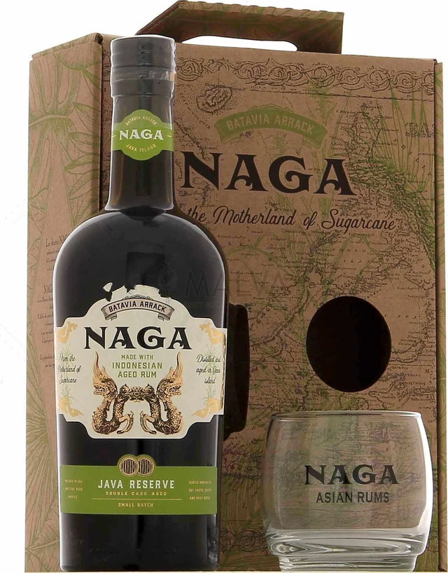 Naga Double Cask Indonesian Gift pack Rum | 700ML at CaskCartel.com