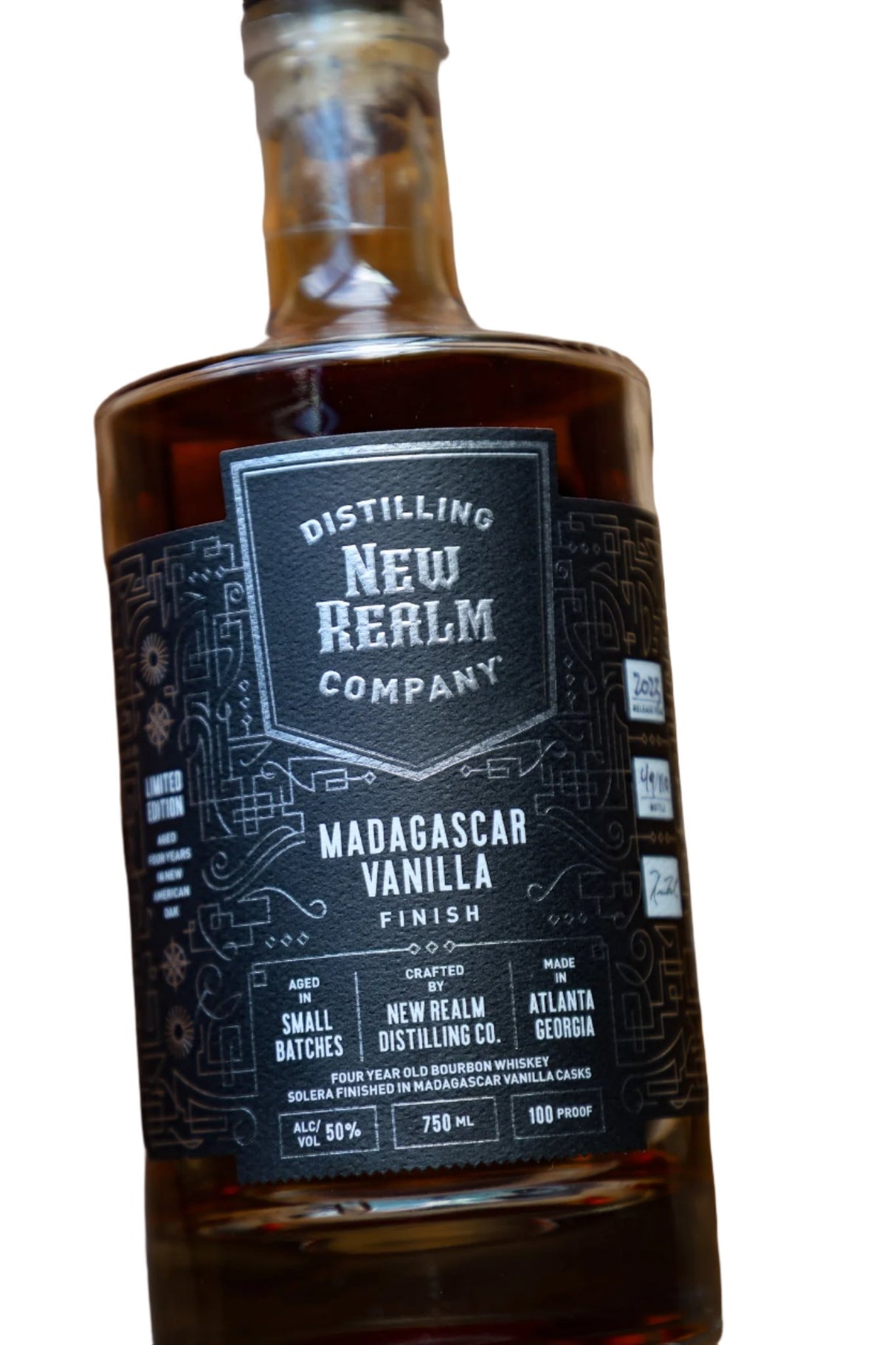 [BUY] New Realm 4 Year Old Madagascar Vanilla Finish Bourbon Whiskey at CaskCartel.com