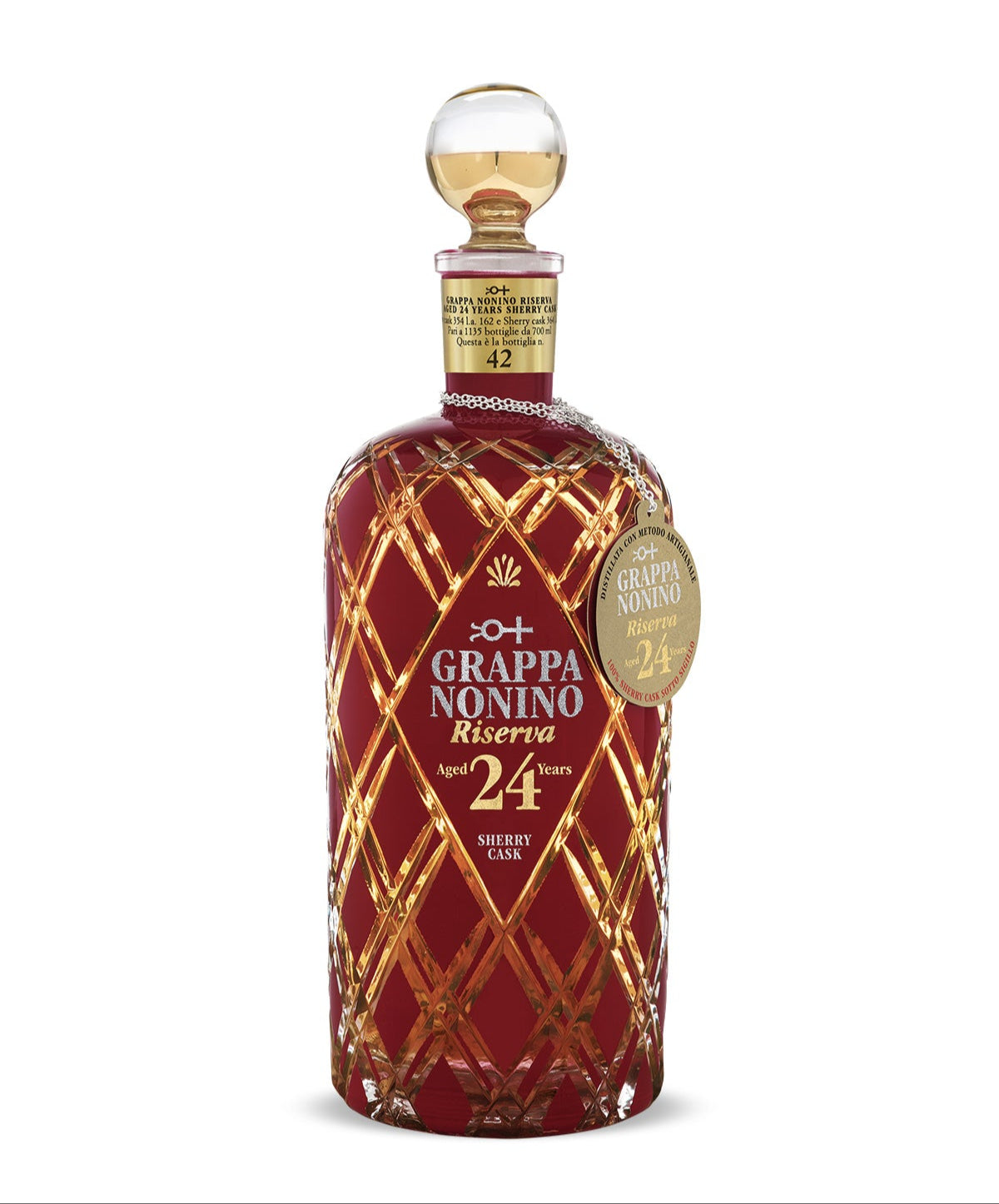 Nonino Riserva 24 Year Old 100% Sherry Cask Grappa Brandy | 700ML at CaskCartel.com