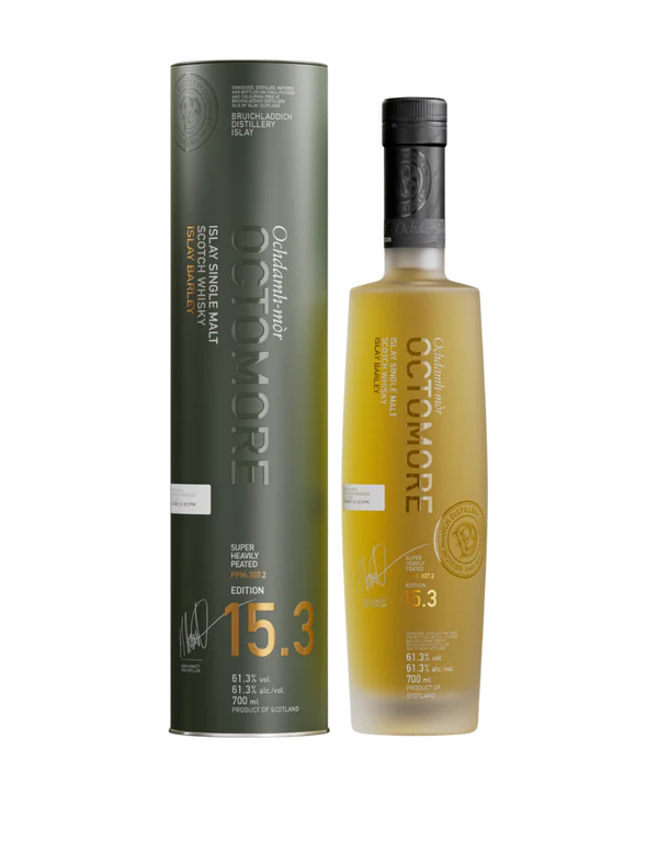 Octomore | Ochdamh-mòr Edition 15.3 |  Islay Single Malt Scotch Whisky | 2024 Limited Release | 700ML at CaskCartel.com