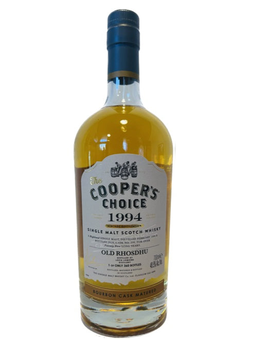 Old Rhosdhu 25 Year Old 1994 (cask 220) - The Cooper's Choice (The Vintage Malt Whisky Co.) Whiskey | 700ML at CaskCartel.com