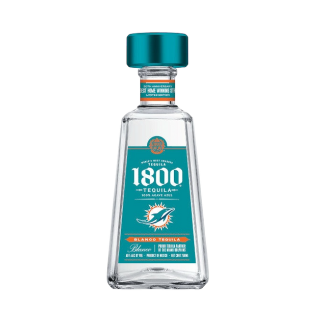 1800® Miami Dolphins Blanco Tequila | Commemorate 2024 Limited Edition at CaskCartel.com