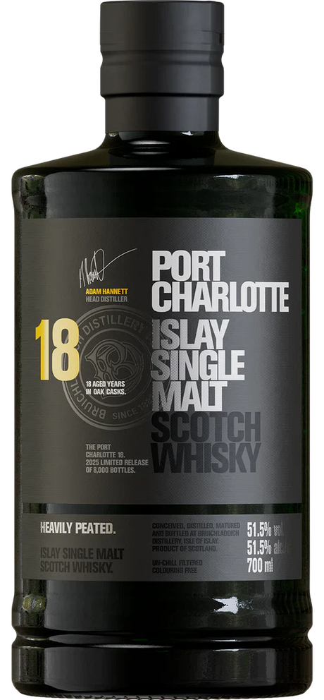 Port Charlotte 18 Year Old 2025 Release Single Malt Scotch Whisky | 700ML at CaskCartel.com 
