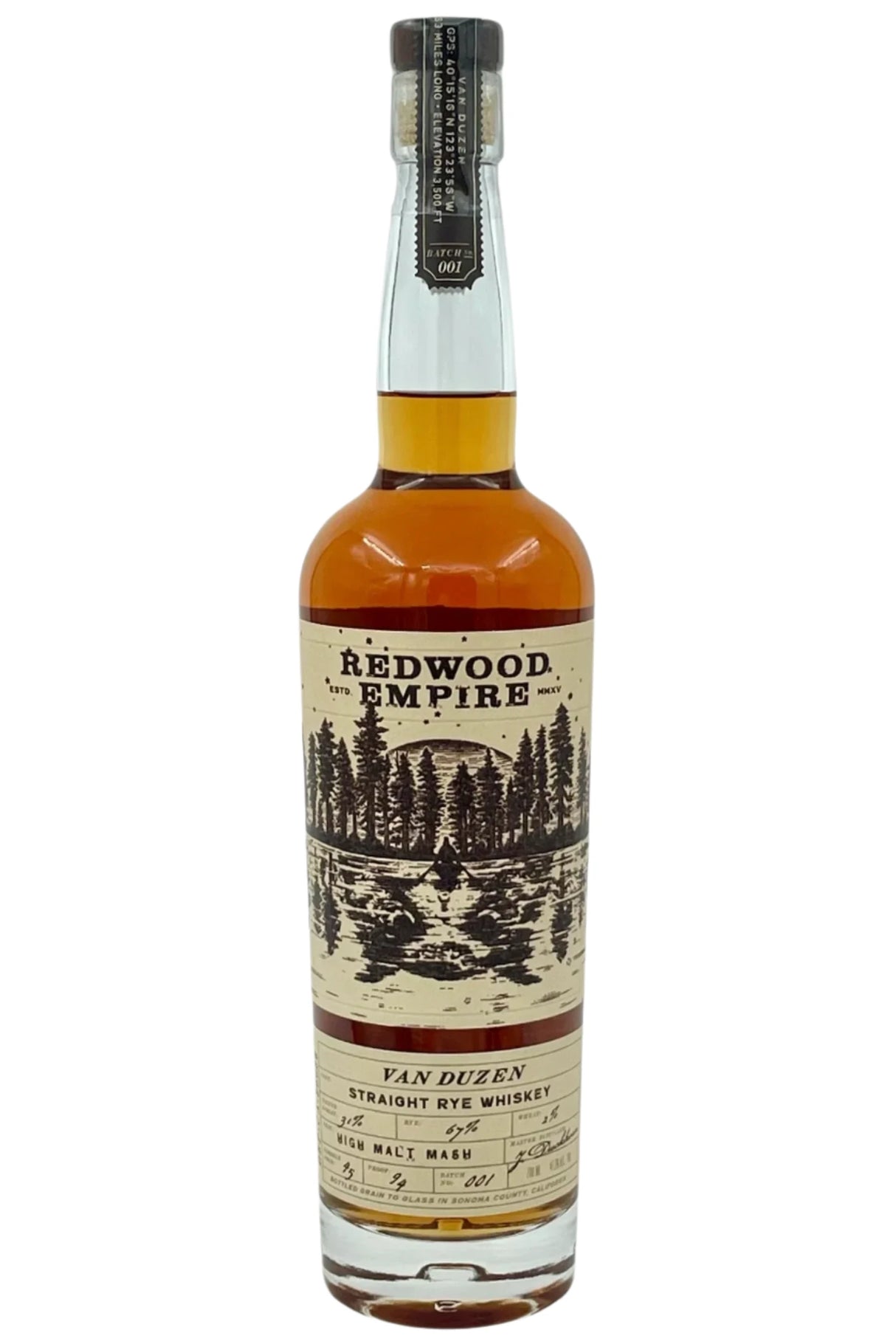 Redwood Empire Van Duzen Straight Rye Whiskey at CaskCartel.com