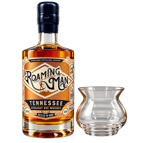 Roaming Man [Bottled in Bond] Tennessee Straight Rye Whiskey w/ Limited Edition Glass at CaskCartel.com