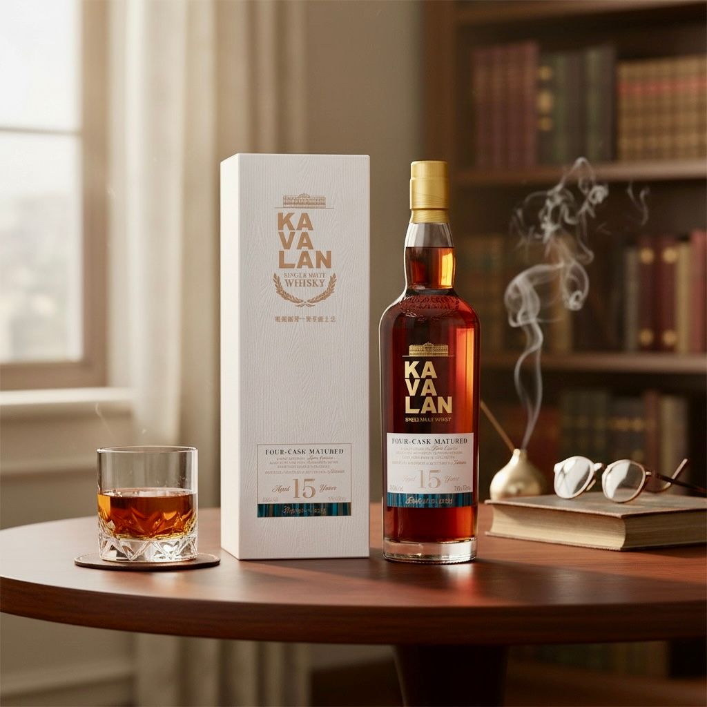 Kavalan | 15 Year Old | Four-Cask Matured Single Malt Whisky | 2025 Limited Edition | 700ML at CaskCartel.com