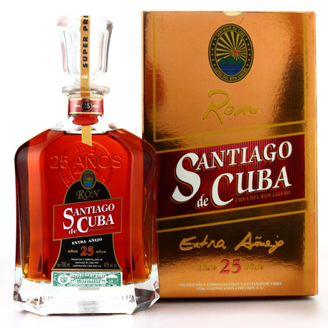 Santiago de Cuba 25 Year Old Extra Añejo Rum | 700ML at CaskCartel.com