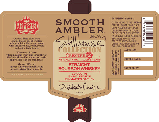 Smooth Ambler Stillhouse Collection Recipe 2 Whiskey at CaskCartel.com