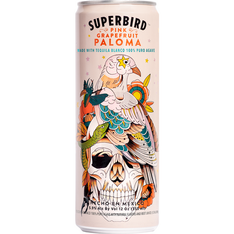Super Bird Paloma Pink Grapefruit Cocktail | 4*355ML at CaskCartel.com