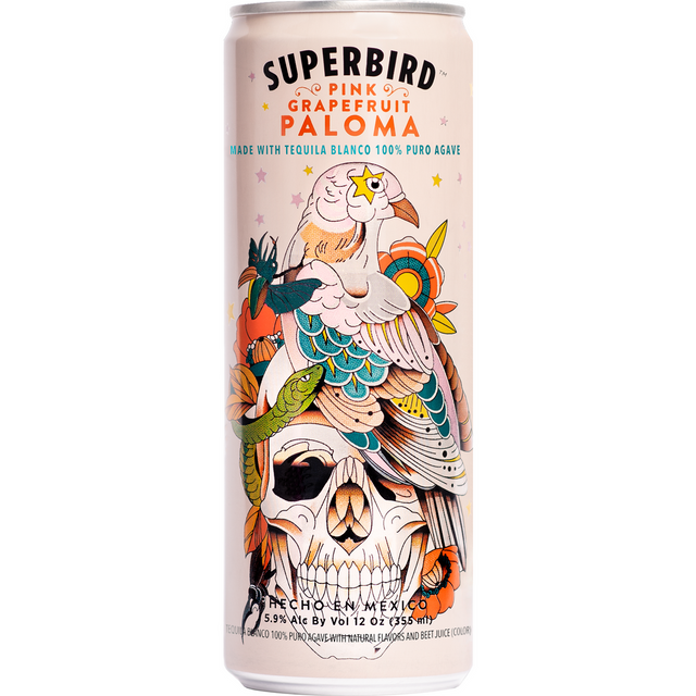 Super Bird Paloma Pink Grapefruit Cocktail | 4*355ML at CaskCartel.com