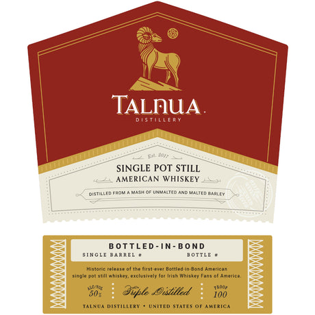Talnua Bottled in Bond Single Pot Still American Whiskey at CaskCartel.com
